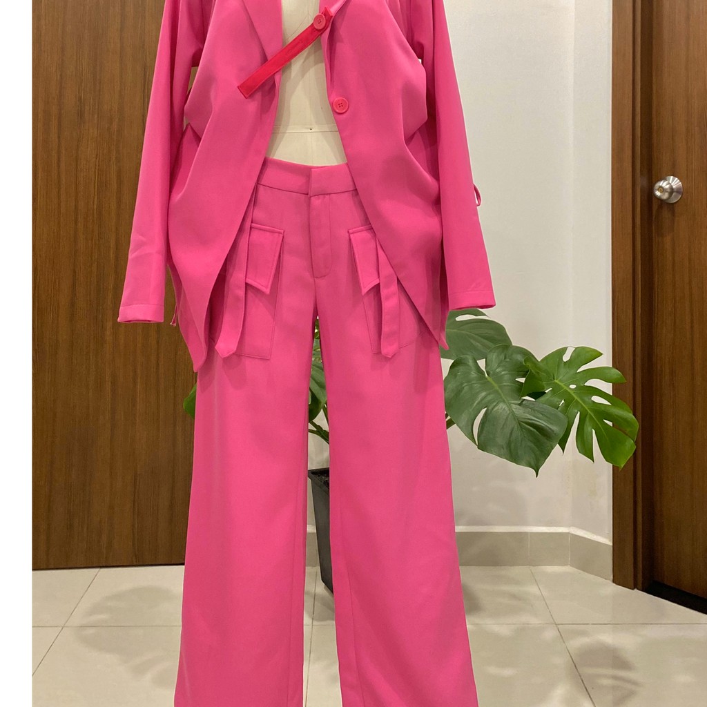 Quần tây hồng baby HeartBurn (𝐑𝐨𝐬𝐞𝐲 𝐓𝐫𝐨𝐮𝐬𝐞𝐫𝐬)
