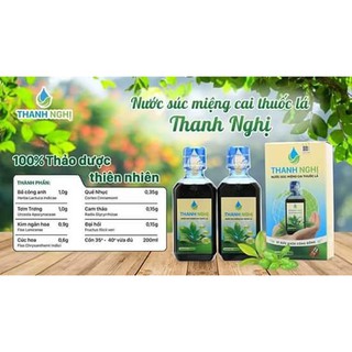 Súc miệng cai thuốc lá thầy Nghị