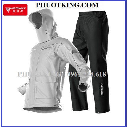 Áo mưa MOTOWOLF kèm sẵn ủng đi mưa mẫu mới 2022 - PHƯỢT KING