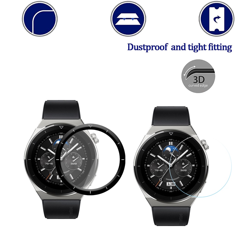 Kính Cường Lực Bảo Vệ Màn Hình Đồng Hồ Huawei Watch GT 3 GT3 Pro 43mm 46mm