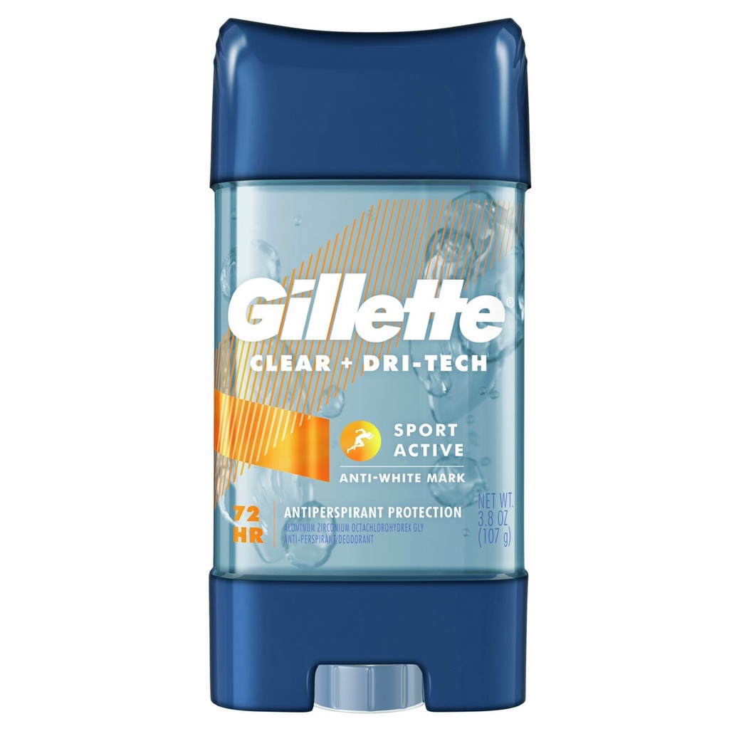 Gel Khử Mùi Gillette Hương Sport Active 107g Sport Active Clear Gel