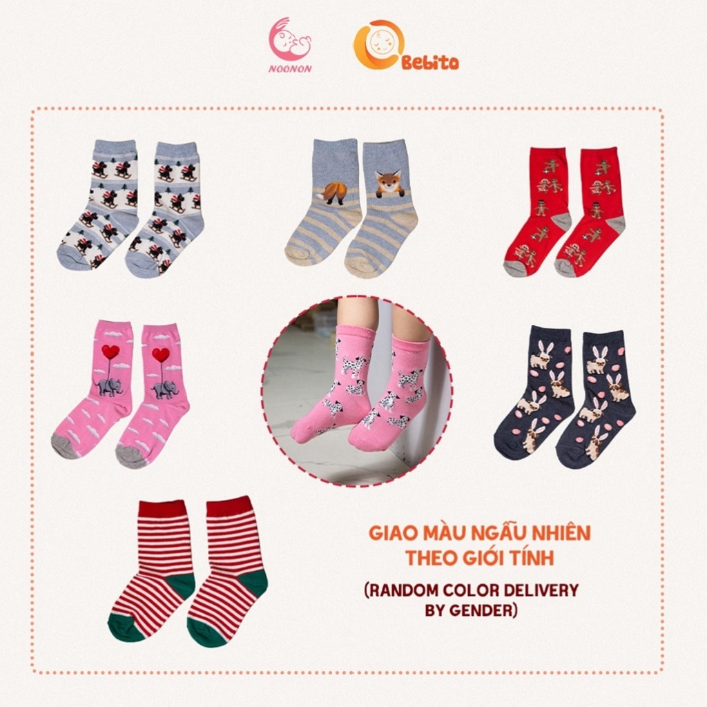 Tất cho bé CAO CẤP - Vớ cho bé chất liệu 100% cotton mềm mại, hình thú đáng yêu