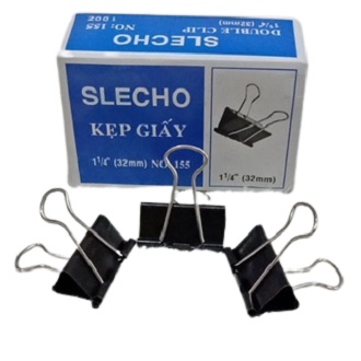 Kẹp giấy Slecho 15mm 19mm 25mm 32mm 41mm 51mm Kẹp bướm Gim giấy
