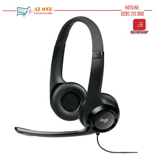 Tai Nghe Có Dây Chụp Tai Hỗ Trợ Micro Đàm Thoại Logitech H390 - Hàng Chính Hãng
