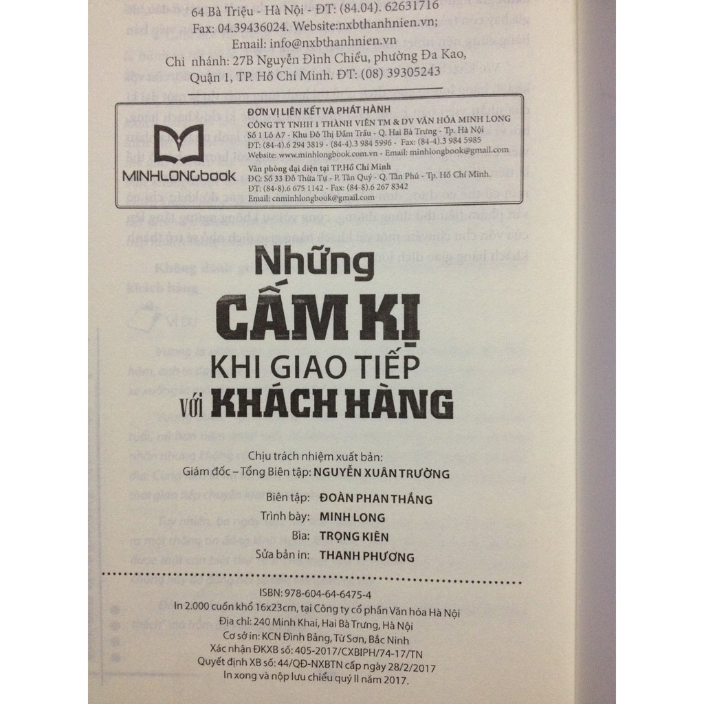 Sách - Những Cấm Kị Khi Giao Tiếp Với Khách Hàng