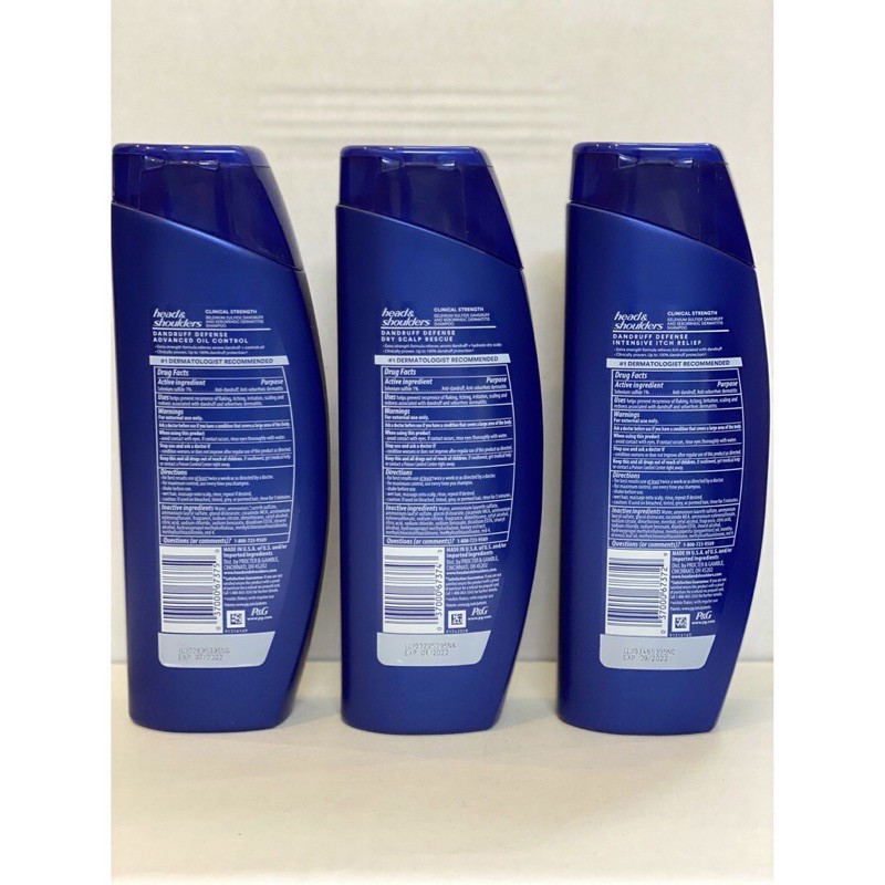 🧡[MẪU MỚI HSD 2023] Dầu Gội Ngăn Gàu Head &amp; Shoulders Clinical Strength 400ml - Chính Hãng USA