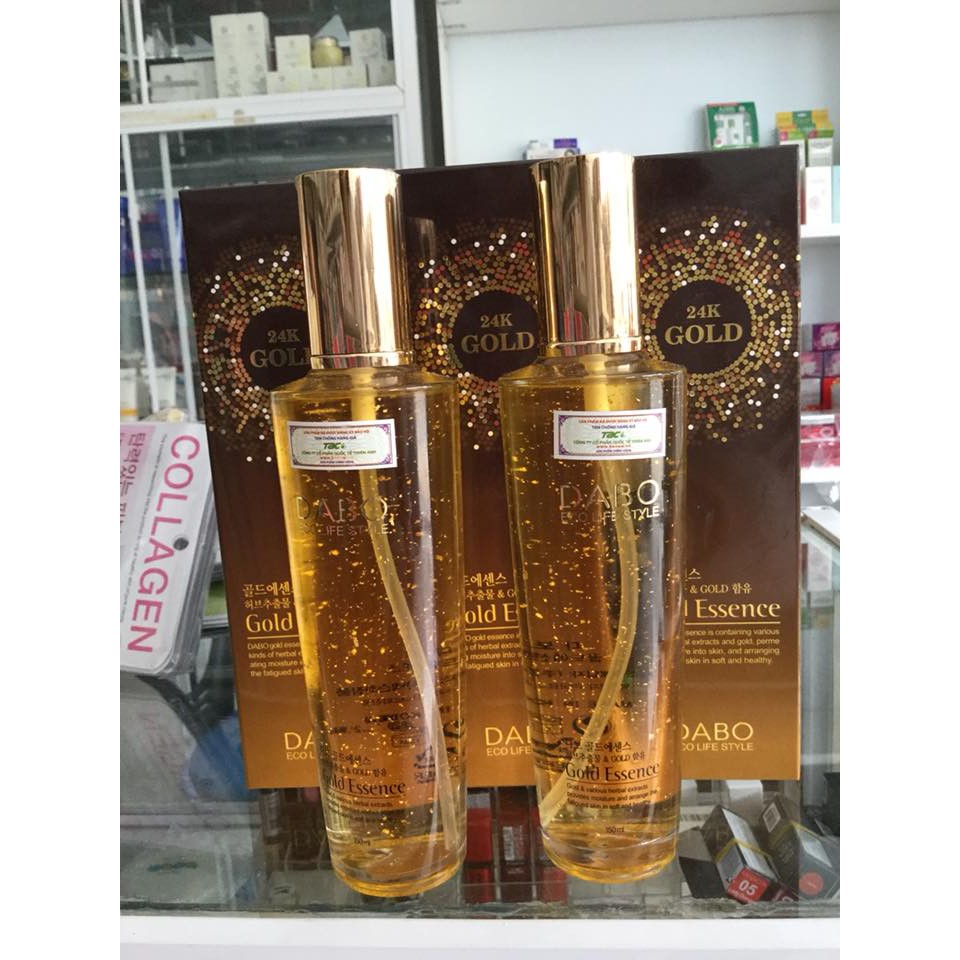 [Tinh chất Hàn Quốc] Tinh chất siêu dưỡng da chống lão hóa cao cấp chiết xuất thảo dược Gold Essence Hàn Quốc 150ml