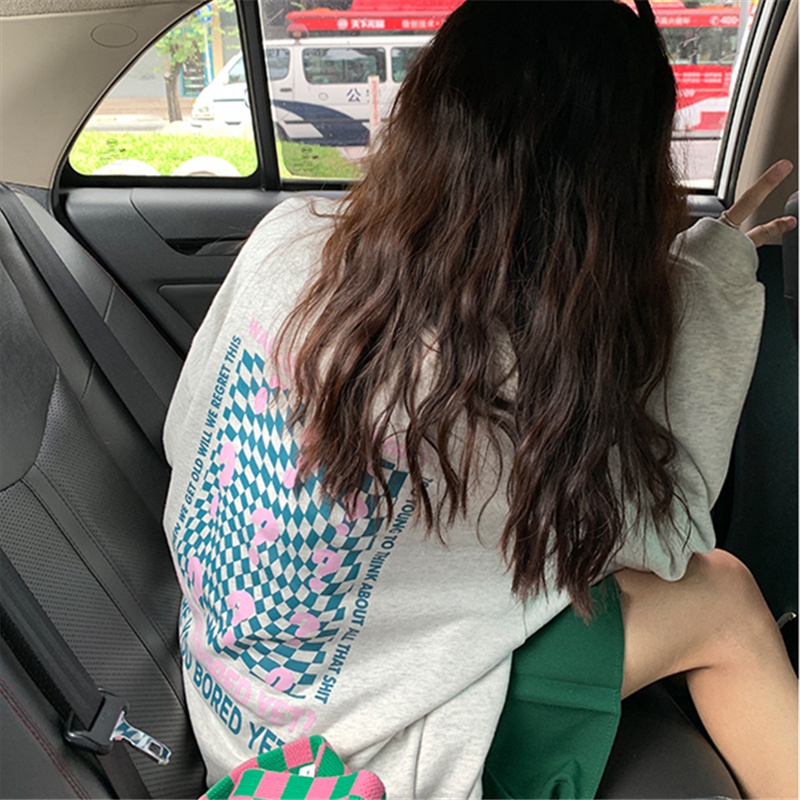 NRVP Áo Hoodie Dáng Rộng Thời Trang Hàn Quốc 2022 Dành Cho Nữ