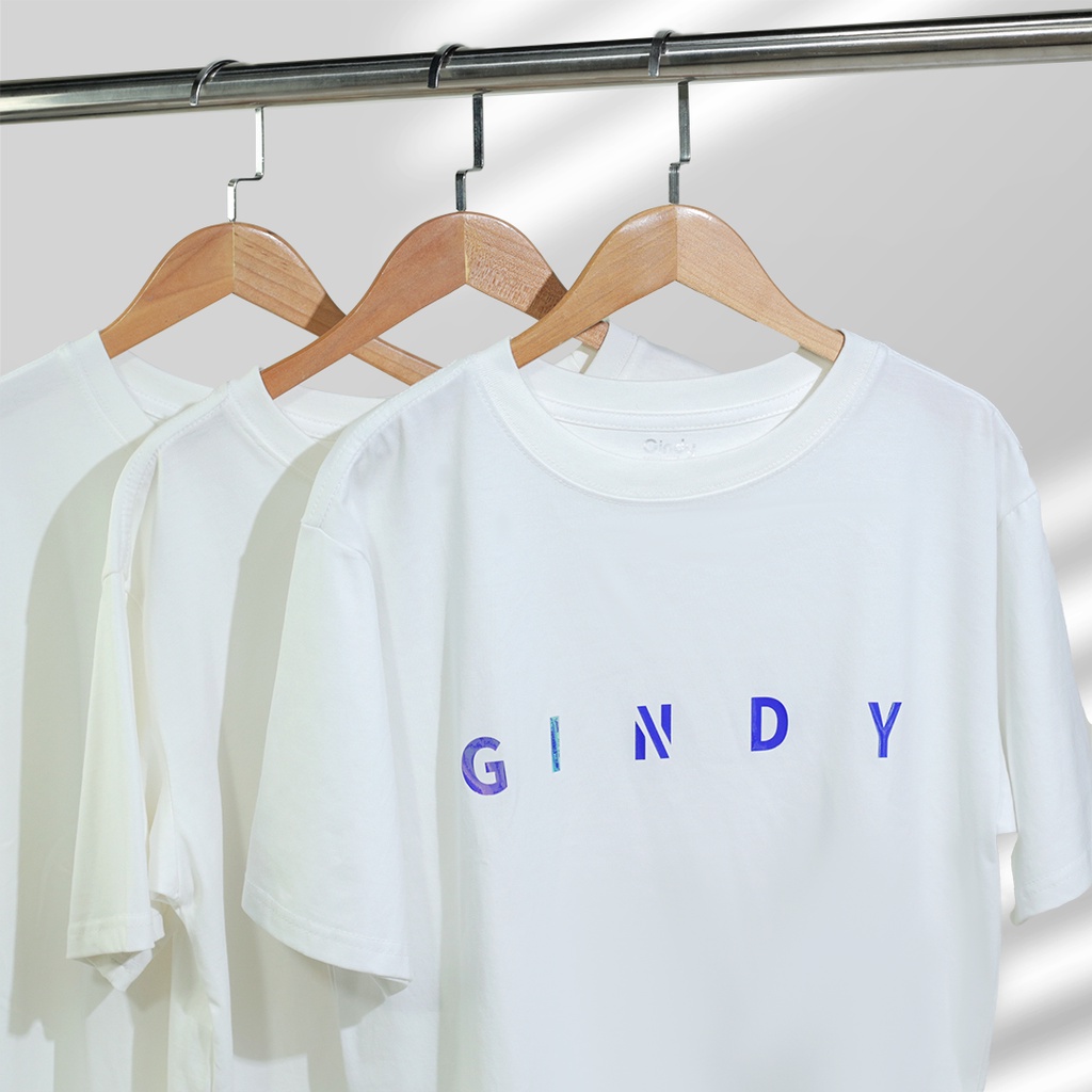 Áo thun tay lỡ form rộng unisex phông nam nữ cổ tròn cotton 2 chiều hai màu trắng đen thời trang local brand GINDY A073
