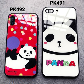 [ Freeship từ 50K] Ốp lưng kính in hình gấu trúc - iPhone 6/6S - 6 Plus/ 6S Plus - 7/ 8 - 7 Plus/ 8 Plus - X/ XS/ XS Max