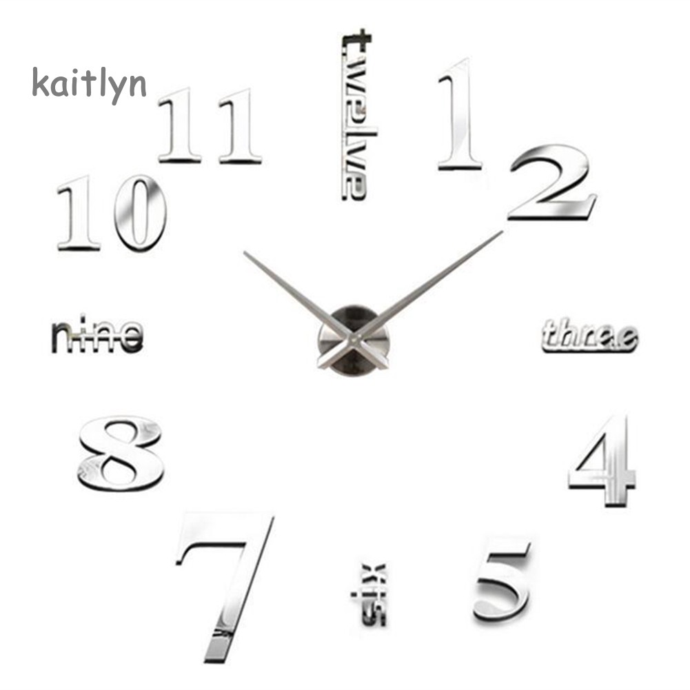 Đồng Hồ Dán Tường 3d Trang Trí Nhà Cửa