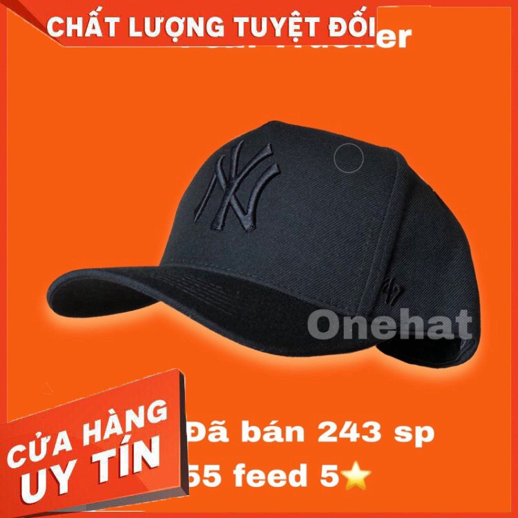 Nón kết thời trang full đen trucker cap chất đẹp