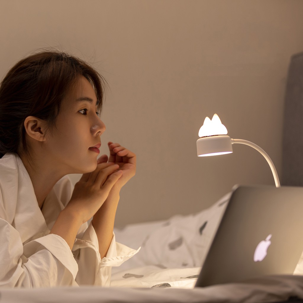 Xiaomi Youpin 3Life Đèn Sạc Hình Đầu Mèo Đáng Yêu Tích Hợp Kẹp Thành Bàn Thiết Kế Linh Động Tự Điều Chỉnh Tiện Dụng