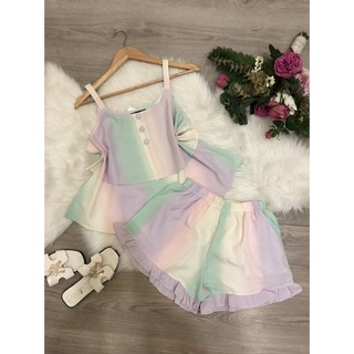 Đồ bộ 2 dây vải lụa mặc nhà
