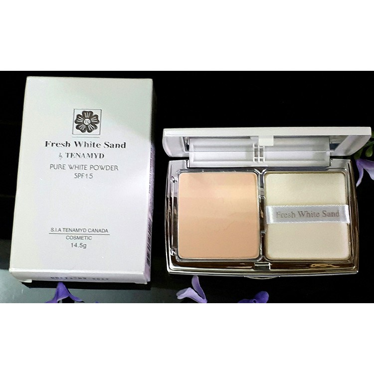 Phấn trắng tinh chế siêu mịn tenamyd - pure ưhite powder SPF 15 14.5g - Happy Life for You