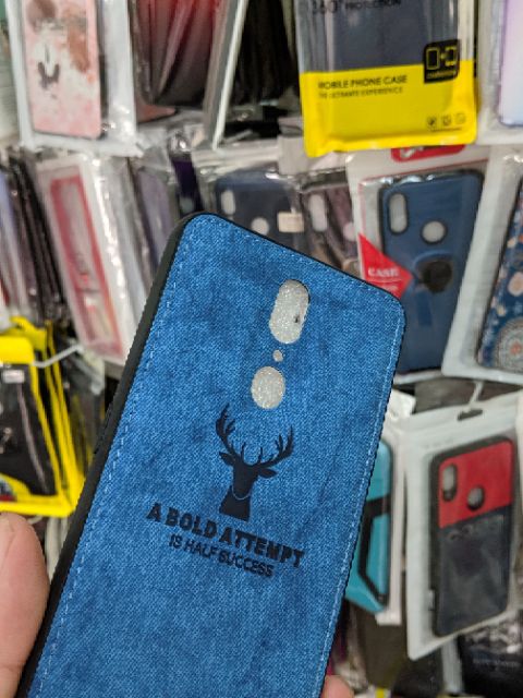 Ốp lưng Oppo F11 FREESHIP Từ 50k chống sốc vải mềm đầu hươu cao cấp