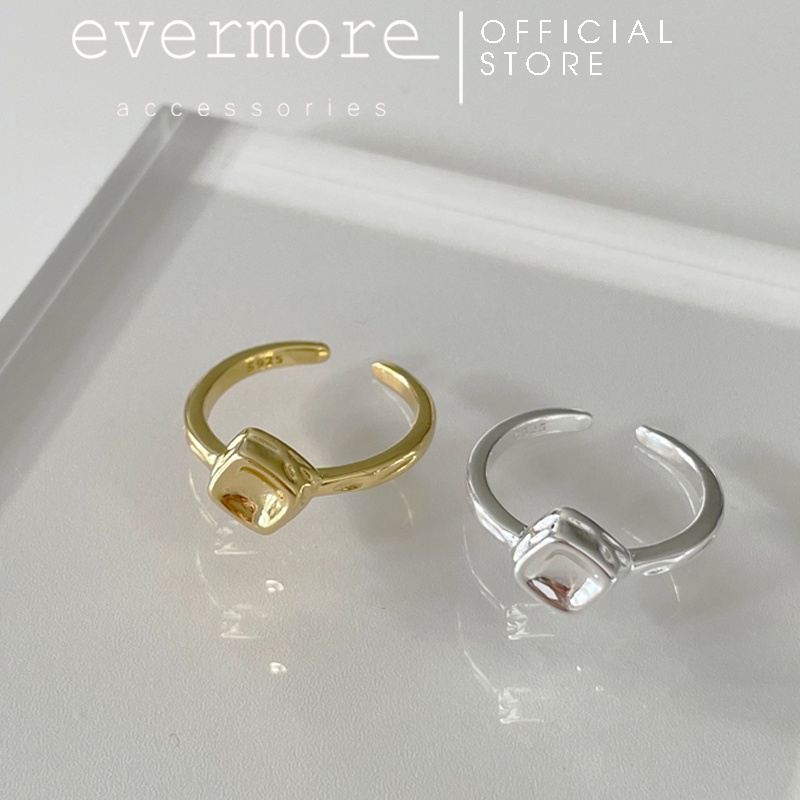 Nhẫn bạc EVERMORE, nhẫn bạc 925 Cheese phong cách hiện đại, minimalism - N046