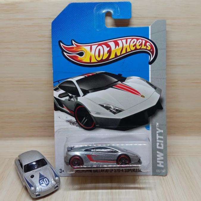 HOT WHEELS Mô Hình Xe Hơi lamborghini gallardo lp 570 4 superleggera Màu Bạc