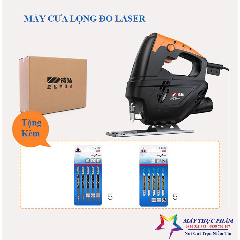 Máy cưa sọc cầm tay 710W, Máy cưa lọng tặng 10 lưỡi cưa