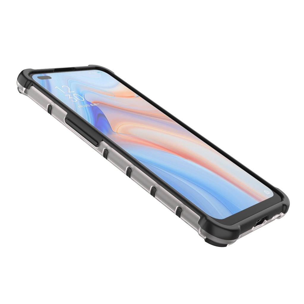 Ốp lưng Oppo Reno 4 4G / Oppo A98 5G chống sốc vân tổ lục lăng Ong kiểu dáng UAG cao cấp