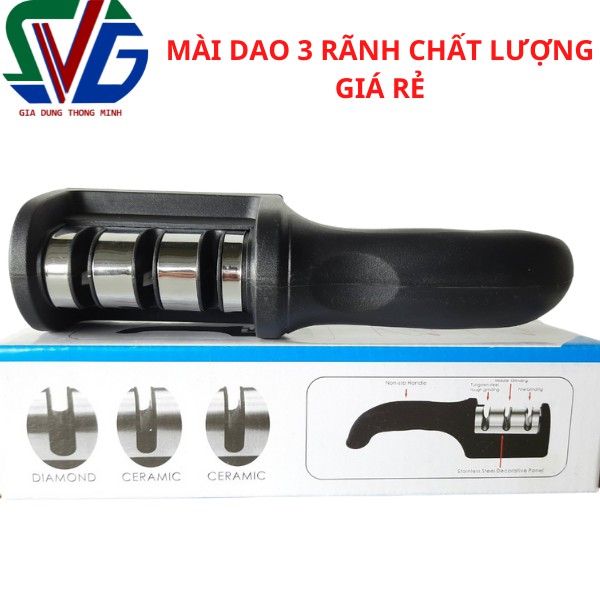 Dụng cụ mài dao 3 rãnh GIÁ RẺ  - Tiện lợi cho sử dụng gia đình