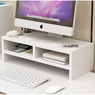[Mã LIFEBKA5 giảm 10% tối đa 1 Triệu đơn 500k] Kệ để màn hình máy tính 2 tầng 2 ngăn