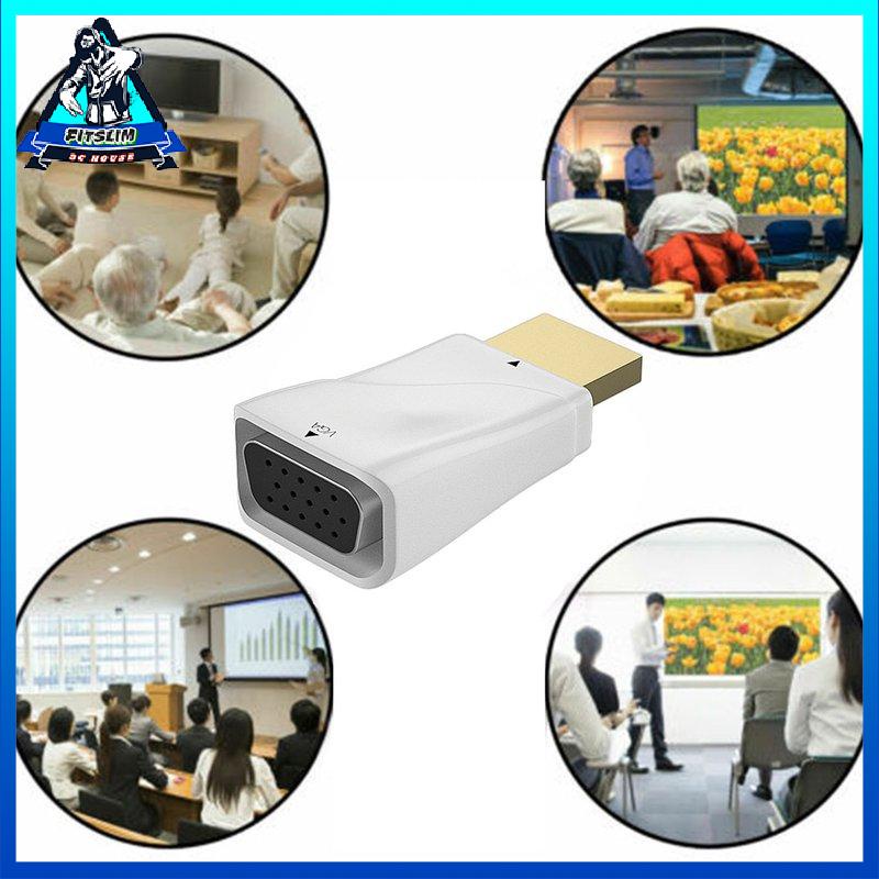 [Fitslim] HDMI-compatible To VGA Adapter HDMI-compatible Adapter Cable VGA Adapter