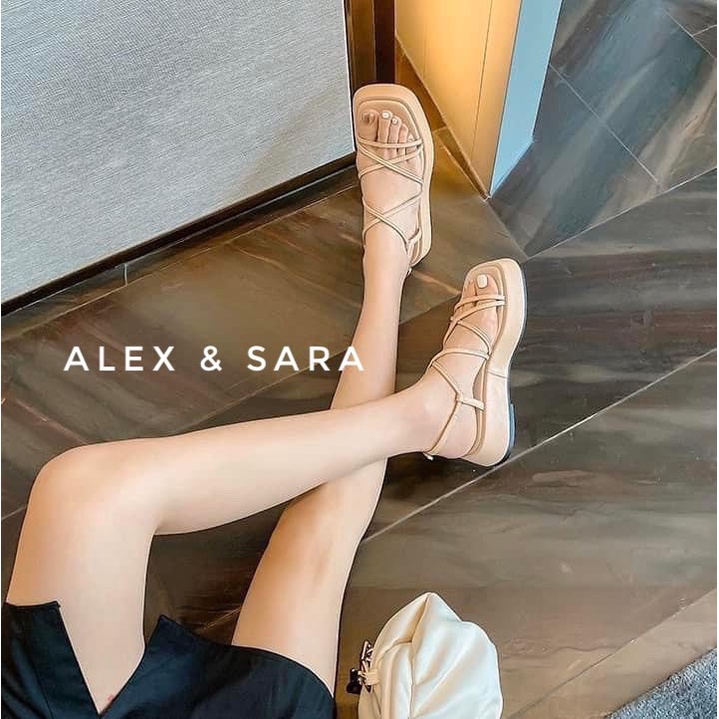 Xăng đan đế bánh mì dây phối đồ trẻ trung xinh xắn chuẩn size