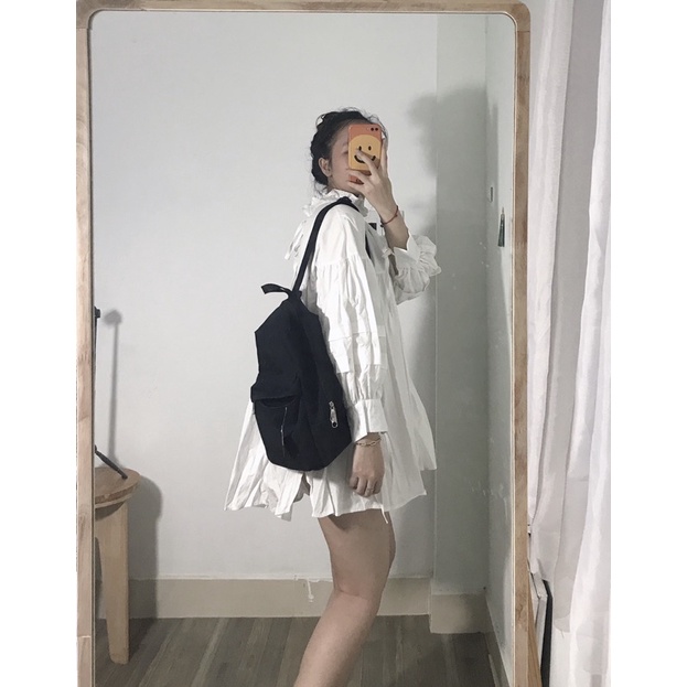 Balo đeo chéo unisex ulzzang size trung (vừa a4, có sẵn)