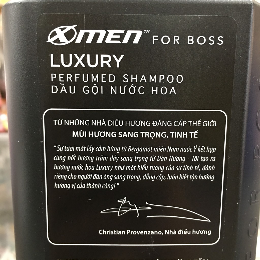 Dầu gội nước hoa X-Men For Boss Luxury 650g
