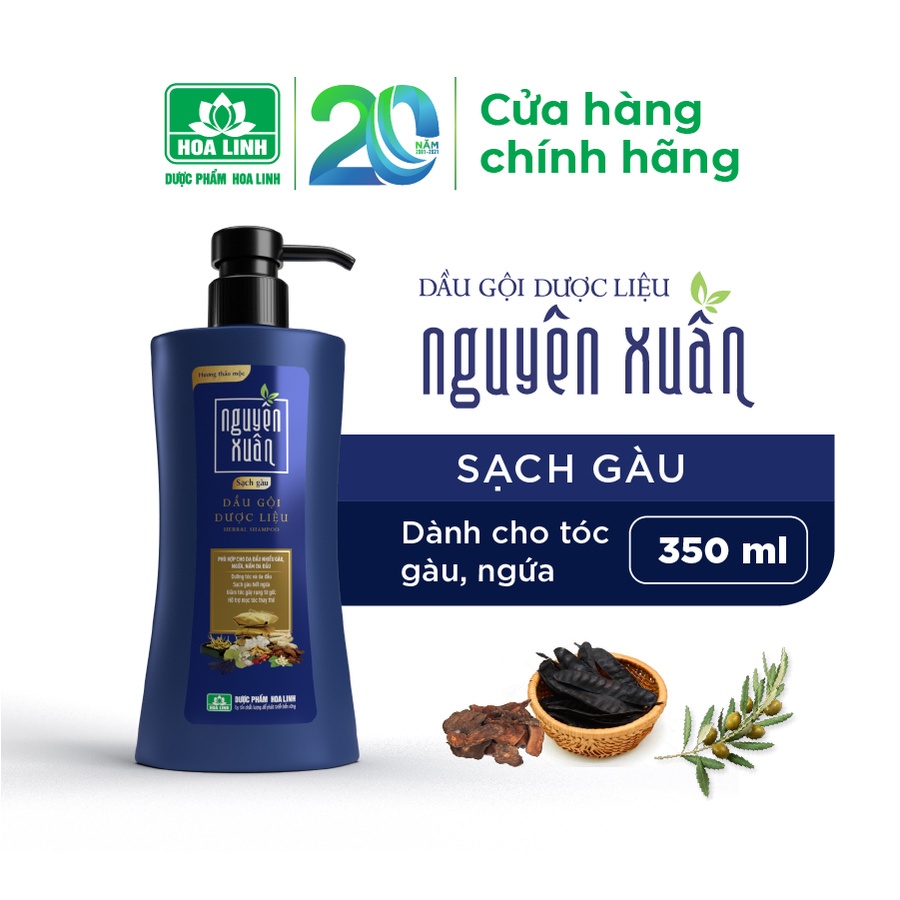 Dầu gội Dược liệu Nguyên Xuân Sạch Gàu, Sạch Nấm Ngứa Da Đầu