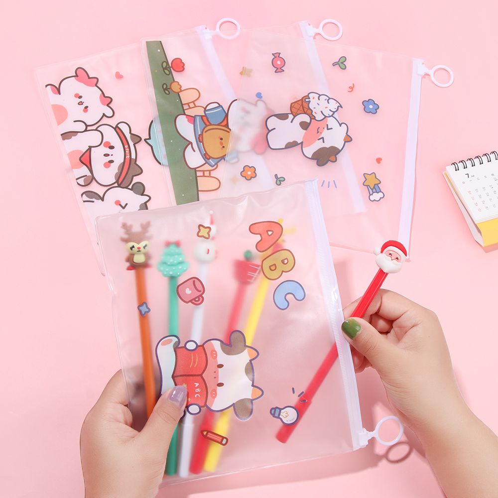 Túi đựng bút chì chống thấm nước họa tiết hoạt hình dễ thương