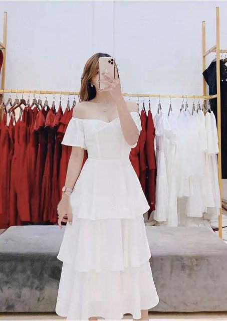 Đầm tầng mặc được 2 kiểu