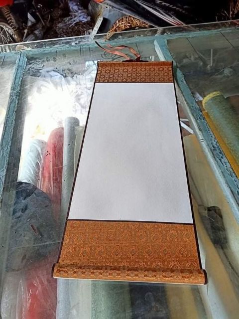 Biểu bo lụa viết thư pháp 25x65cm