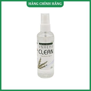Nước Rửa Tay Khô VNHerb Clean - Diệt Khuẩn Nhanh, Hương Thơm, Không Làm Khô Tay 100ml