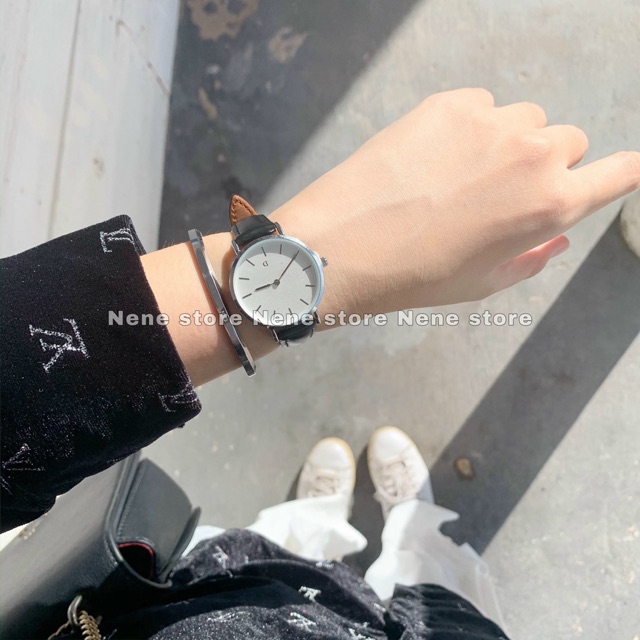 Đồng hồ nam, nữ D dây da kiểu dáng sang trọng cho tuổi teen | BigBuy360 - bigbuy360.vn
