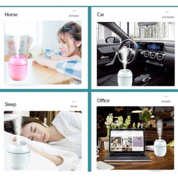 Máy Xông Tinh Dầu Mini Phun Sương Khuếch Tán Tinh Dầu Tỏa Hương Thơm Dùng Cho Phòng Ngủ Và Trong Xe Hơi