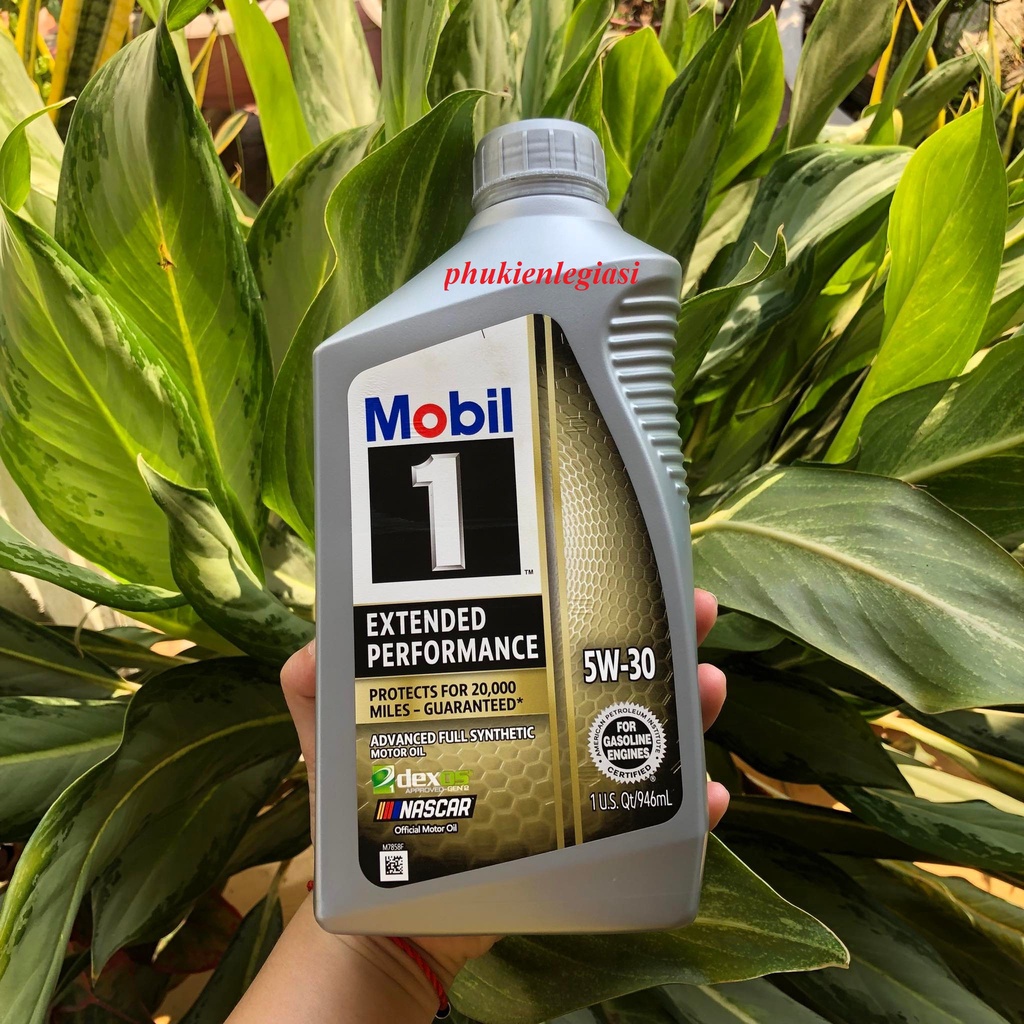 Thùng 6 chai Nhớt Mobil 1 Gold Extended 5w30 loại 20000mile tổng hợp toàn phần xe tay ga và oto nhập Mỹ