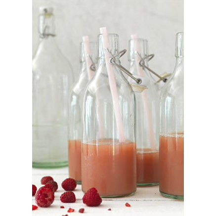 Chai thuỷ tinh có đai 0.5L KORKEN IKEA chính hãng ( có sẵn)