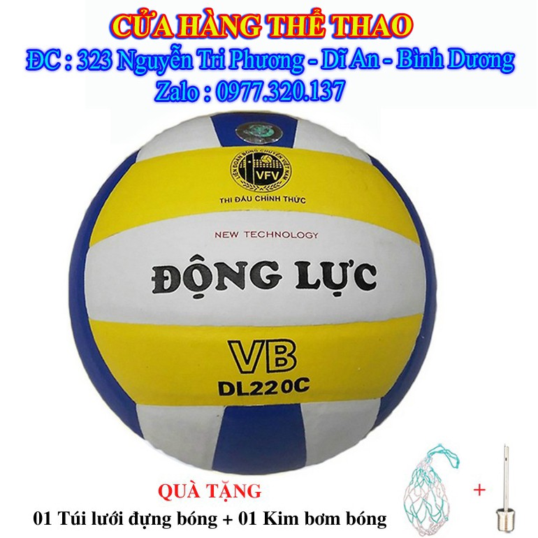 Bóng Chuyền Thăng Long VB 7400 Hàng Chính Hãng, da Nhật, tặng túi lưới đựng bóng và kim bơm tiêu chuẩn