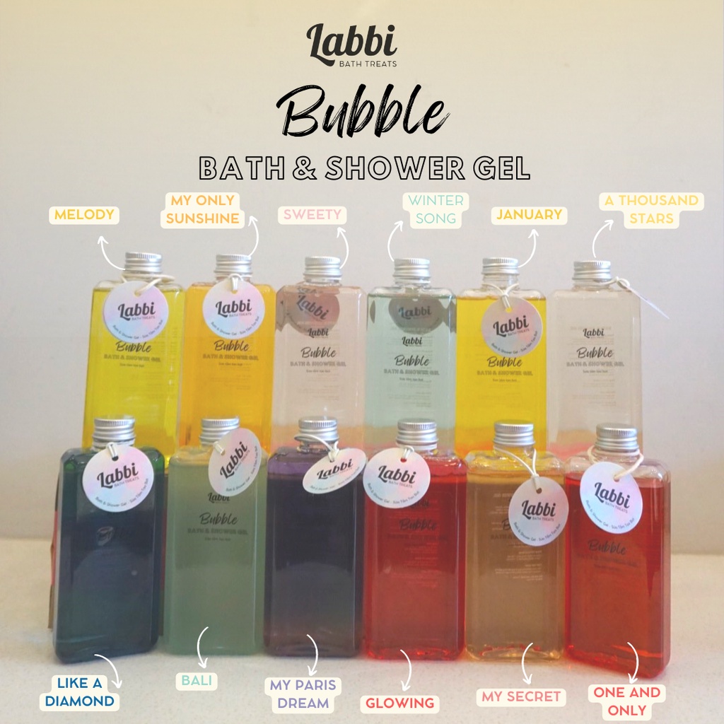 JANUARY [Labbi] Tạo bọt bồn tắm / Gel tắm tạo bọt / Bubble Gels