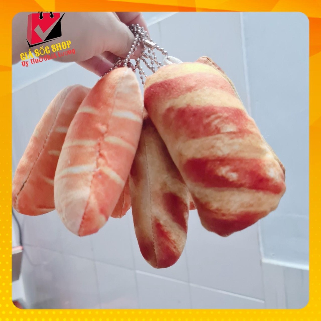 Móc khóa bánh mì , thú nhồi bông bánh mì độc lạ mà xinh xinh thấy cưng là phụ kiện không thể thiếu cho túi và balo, ...