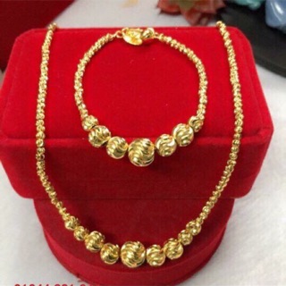 Dây chuyền + lắc tay bi