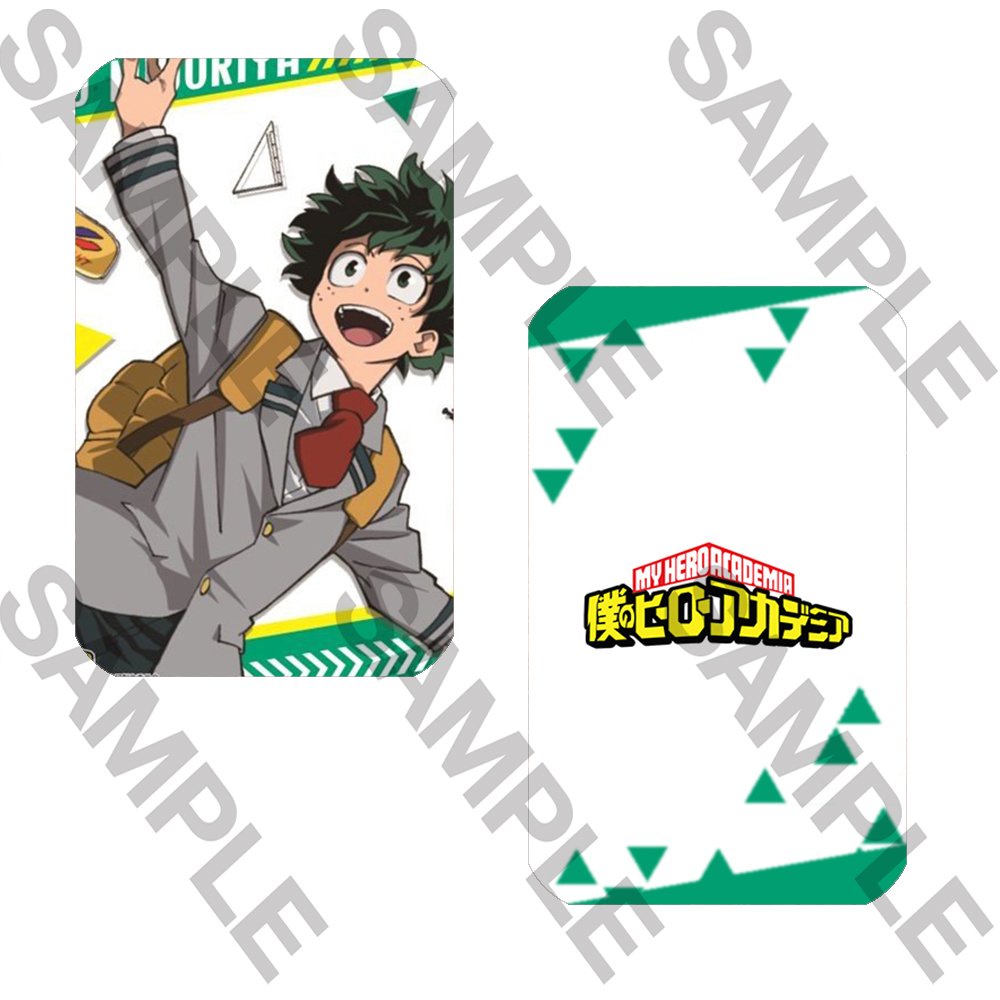 Ảnh card bo góc in hình BOKU NO HERO ACADEMIA ver ĐI HỌC Học Viện Anh Hùng thẻ bo viền 5*8cm anime chibi 1 tấm