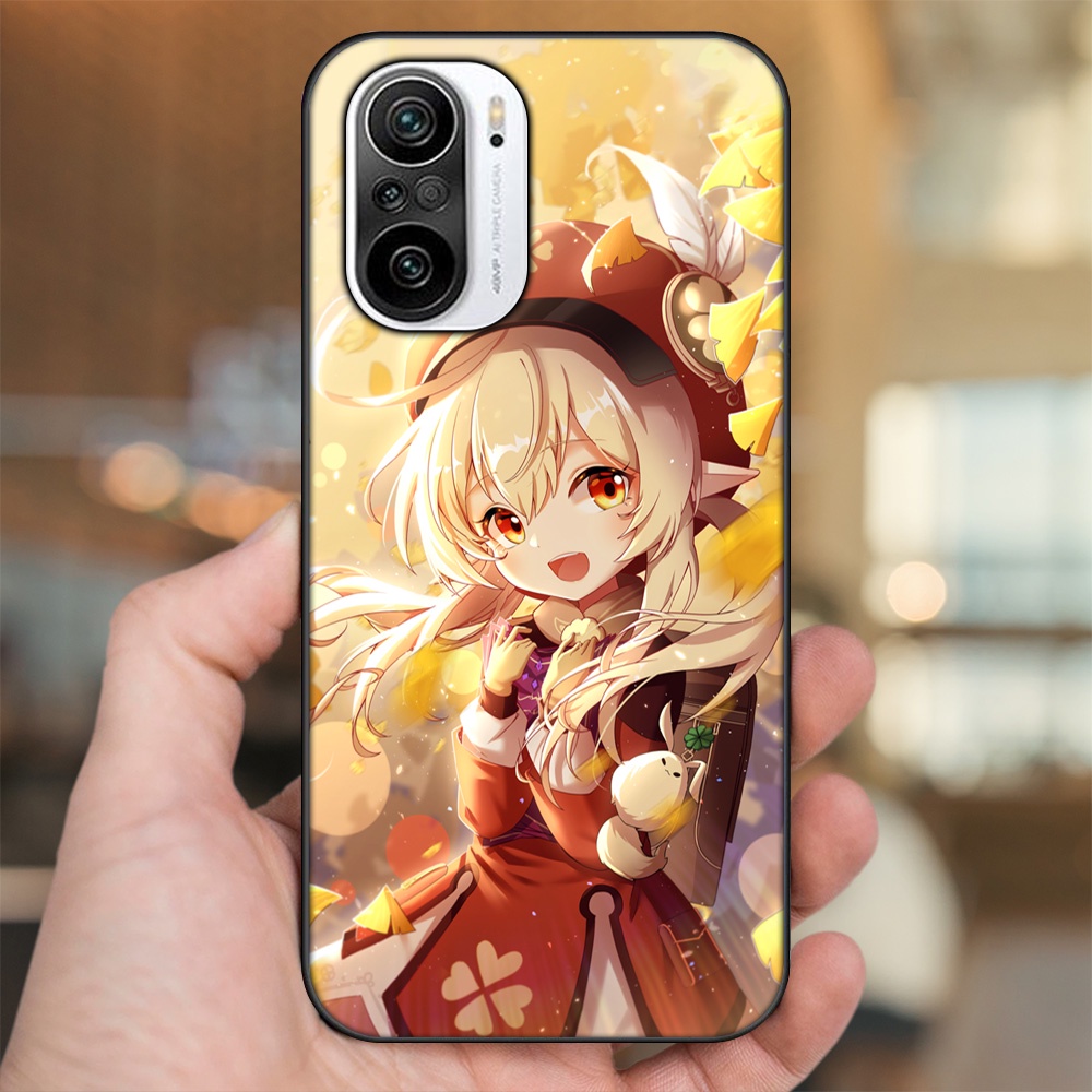 Ốp lưng Xiaomi K40 viền đen in hình Klee Genshin Impact