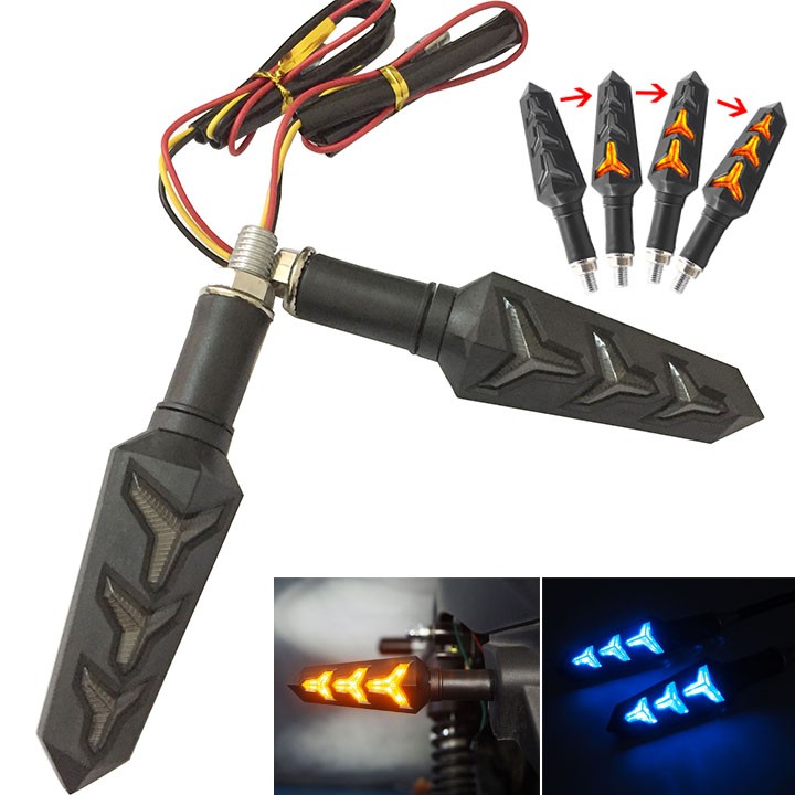 Đèn Xi Nhan Xe Máy Nháy Hình Xương Cá- Mia Shop