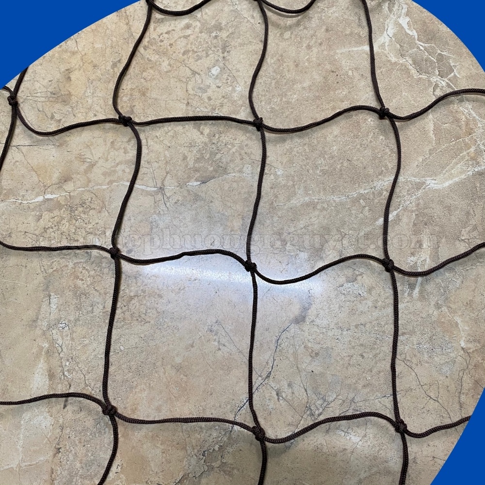 Lưới chắn cầu thang màu nâu an toàn cho trẻ kích thước 0,8 x 10m (kèm dây buộc)