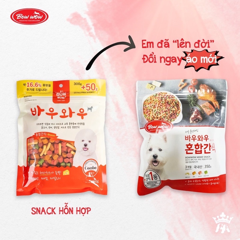 SNACK HỖN HỢP CHO CHÓ BOW WOW