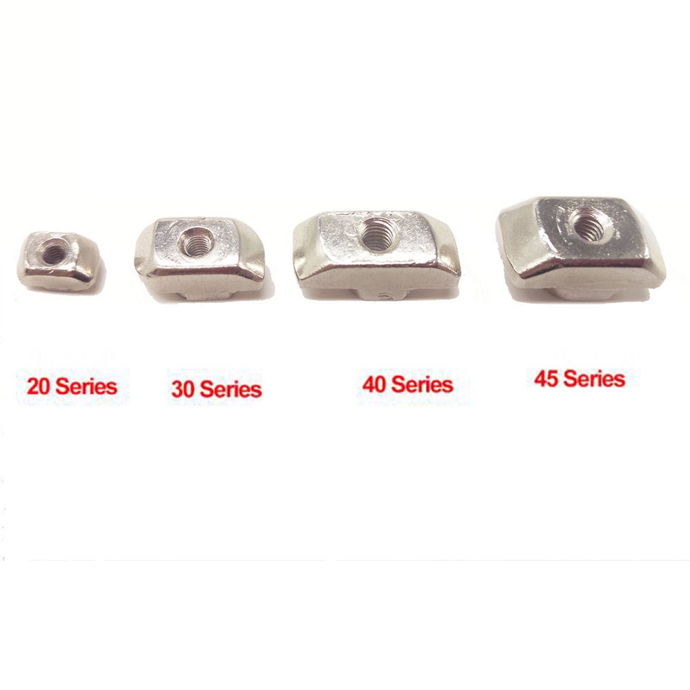 Set 10 / 50 đai ốc chữ T seri 20 / 30 / 40 / 45 M3-M8 dùng siết thanh nhôm