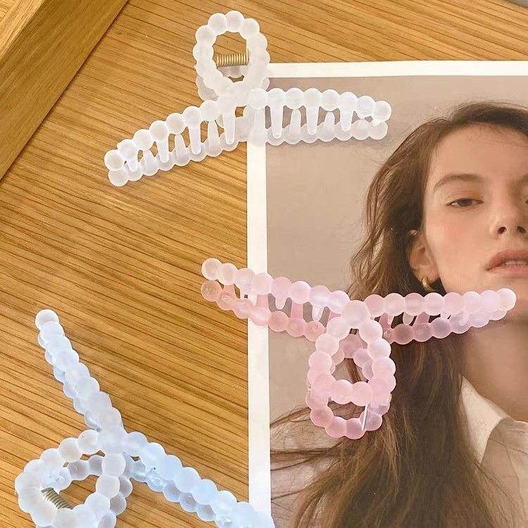 Kẹp tóc nữ càng cua Hàn Quốc đẹp trong suốt cỡ size lớn K09